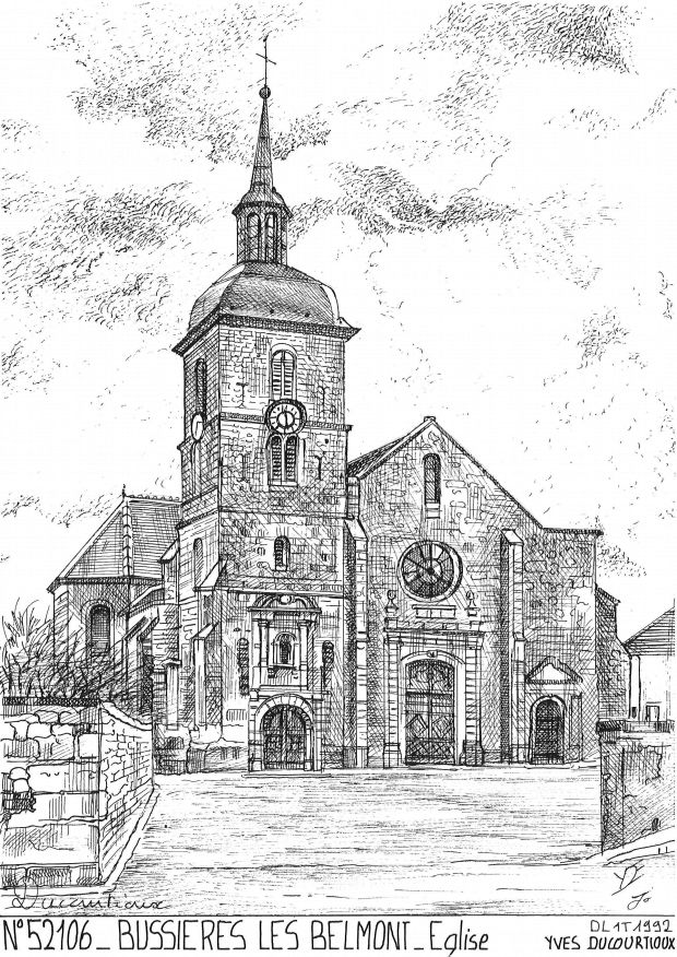 N 52106 - BUSSIERES LES BELMONT - église